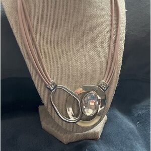 Chunky silver necklace
